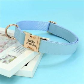 Dog Small Corgi Method  Fighting Collar (Option: Blue-S)