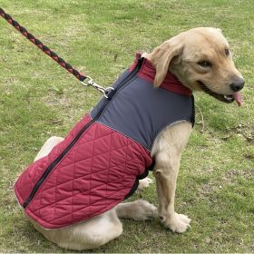 Winter Dog Coats For Small Medium Large Dogs; Waterproof Dog Jacket For Outdoor; Winter Dog Vest (Color: Blue, size: L)